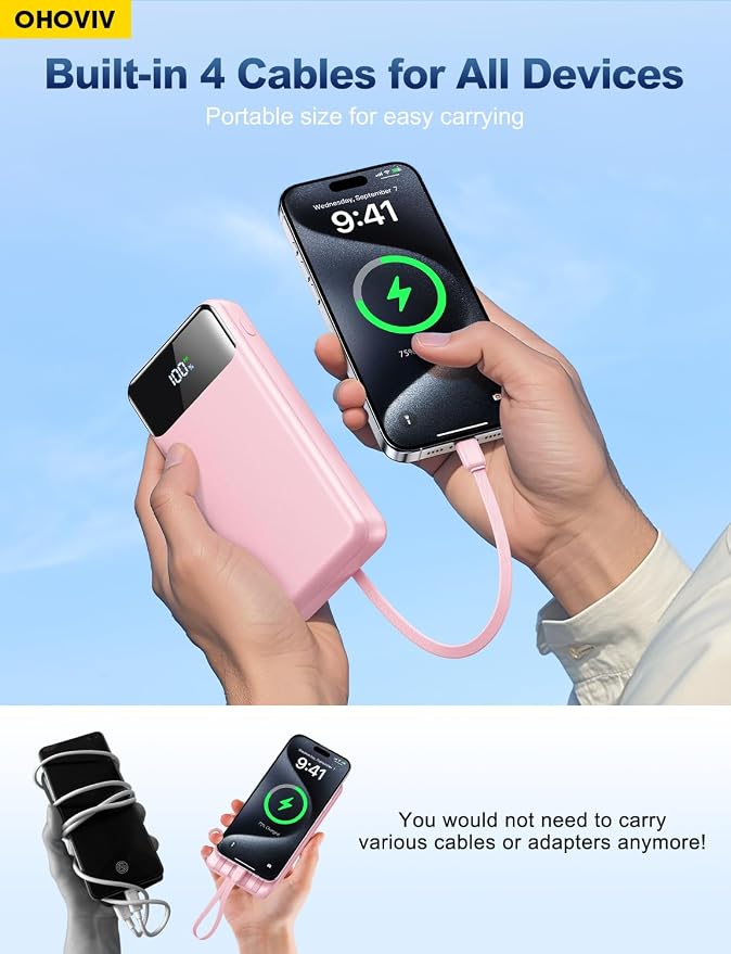 OHOVIV Portable Charger Power Bank 50000mAh Battery Pack, 22.5W Fast Charging - Image 2