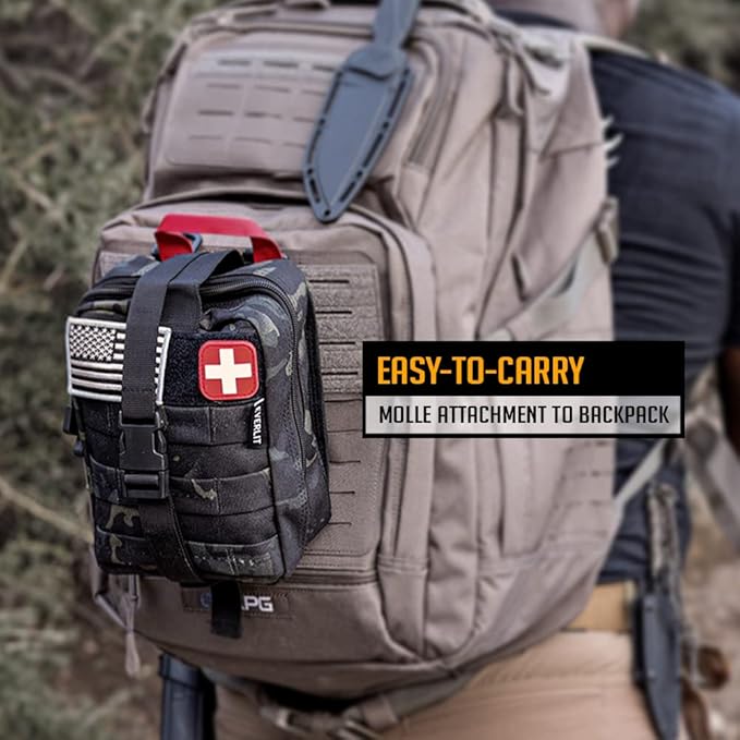 EVERLIT 250 Pieces Survival First Aid Kit IFAK EMT Molle Pouch Survival Kit - Image 8