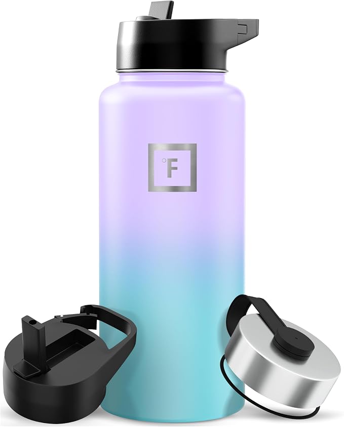 IRON °FLASK Camping & Hiking Hydration Flask - 32 oz Cotton Candy by IronFlask