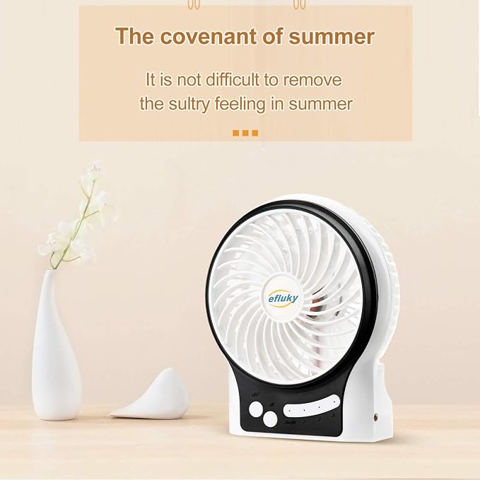 efluky 3-Speed Mini Desk Fan - Image 7