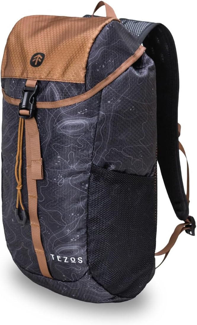 Tezos Juniper Daypack, Lightweight Hiking Backpack and Hydration Pack by Tezos