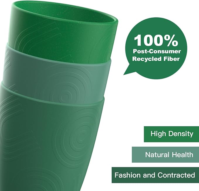 Homienly Cups for Drinking 12oz Daily Use Cups Dishwasher Safe Plastic Cups - Image 4