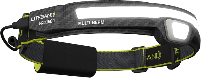 OPTIMAL VENTURES LITEBAND PRO Multi-Beam Rechargeable LED Headlamp, 1500 Lumens by Liteband