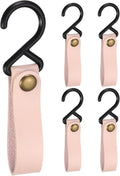 uxcell 5pcs PU Leather Hooks, Leather Straps by uxcell