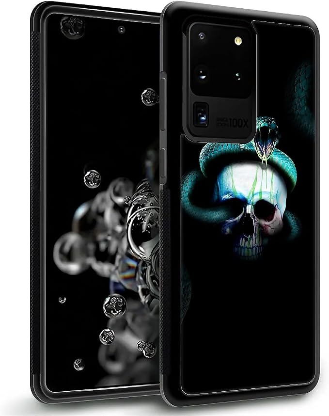 for Samsung Galaxy S20 Ultra Case, Skeleton Winding Snake Pattern Graphic - Image 2