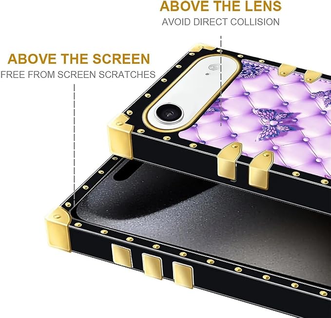 for iPhone 17 Air Case Luxury Golden Decoration - Image 7