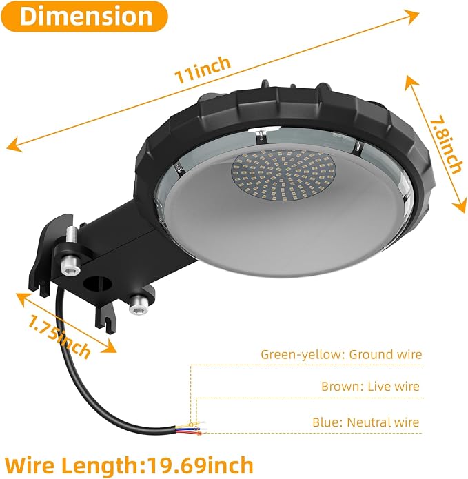 Karjoefar LED Barn Light, Dusk to Dawn Outdoor Lighting - Image 5