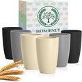 Homienly Premium Wheat Straw Cups, 20oz Lightweight and Unbreakable Drinking by HOMIENLY