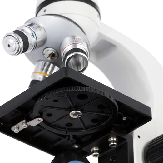 AmScope M150C-PS25-WM Compound Monocular Microscope, WF10x and WF25x Eyepieces - Image 6