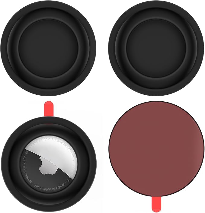 Aimtel Case for Apple AirTag Sticker, 4 Pack Air Tags Removable Adhesive Mount by Aimtel
