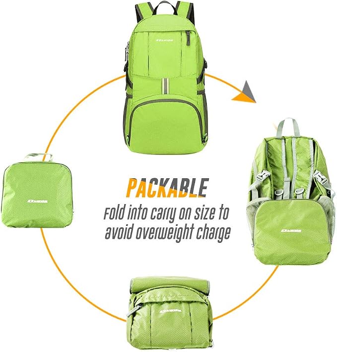 35L Lightweight Packable Backpack Waterproof Durable Hiking Travel Backpack - Image 5