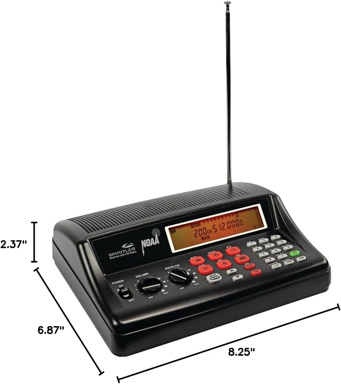 Whistler WS1025 Analog Desktop Scanner – Programmable Police/Fire/Weather Radio - Image 7