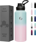 Sports Water Bottle 40oz, Insulated Water Bottle by coktik