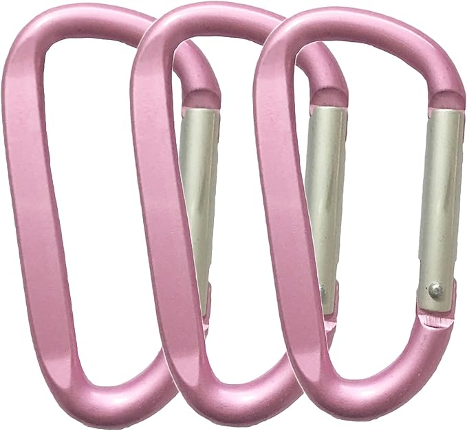 LESHIRY Large Carabiners Keychain 3" Aluminum D Shape Premium Durable D-Ring by LESHIRY