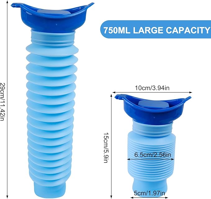 Pee Bottles for Men, Portable Urinal for Men, Collapsible Urine Bottle 750ML - Image 6