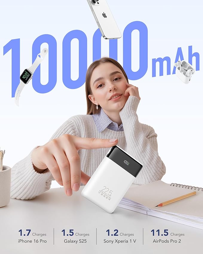 VEGER Portable Charger, Ultra Slim 22.5W Fast Charging - Image 7
