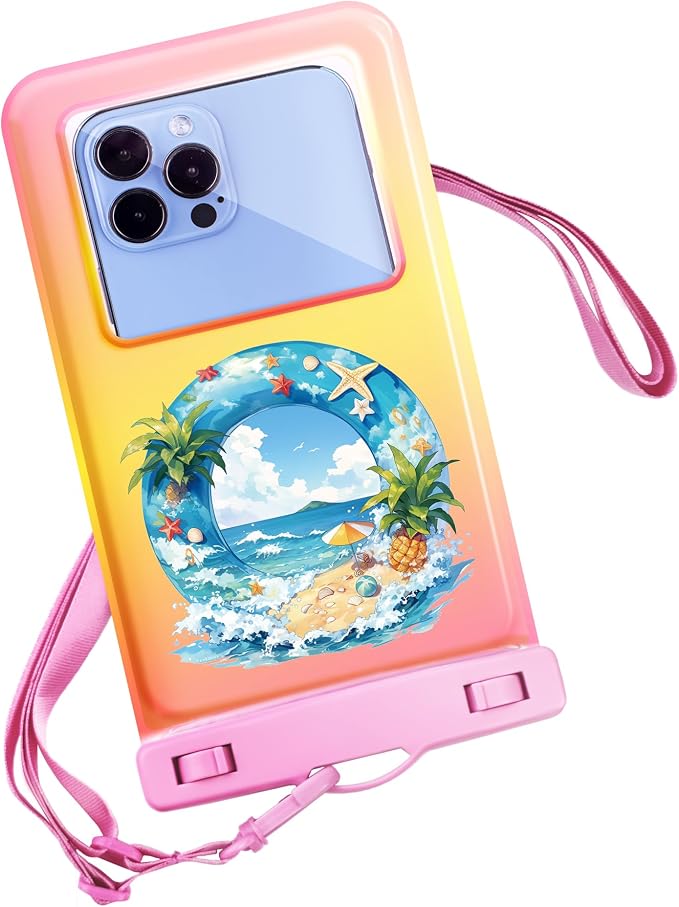 Personalized Initial Waterproof Phone Pouch Case by Unknown
