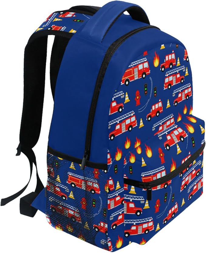 Wamika Monster Car Kids Backpack Trucks Racing Cars School Backpacks Boys Girls - Image 5