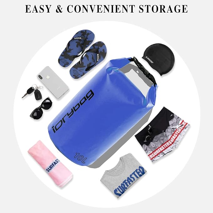 IDRYBAG Dry Bag for Kayaking Waterproof 2L/5L/10L/15L/20L, Small Dry Sack - Image 4