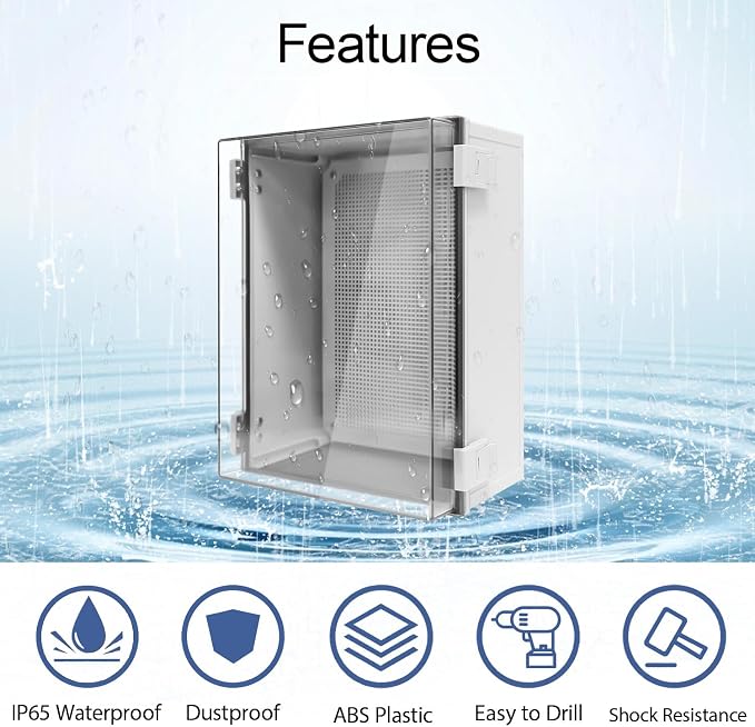 Electrical Box IP65 Waterproof ABS Plastic Enclosure Outdoor and Indoor Project - Image 3