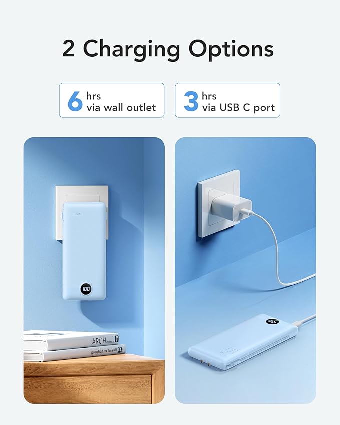 VRURC Portable Charger Power Bank - 10000mAh Fast Charging 22.5W USB Port Fast - Image 4