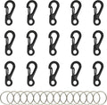 SWATOM Small Mini Carabiner Clip Tiny Spring Snap Hook Keychains Micro by SWATOM