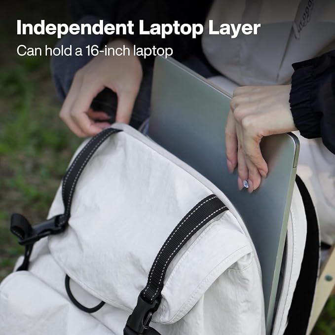 mixi Travel Backpack for Women Men, 18 Inch Carry On Laptop Backpack Flight - Image 3