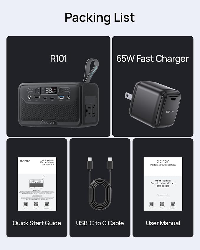 Portable Power Station 89.6Wh LiFePO4 Battery, Solar Power Bank - Image 2