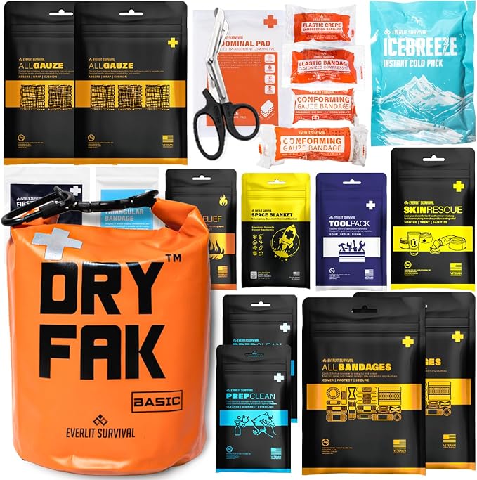 EVERLIT 290 Pc Waterproof First Aid Kit Dry FAK Medical Kit Emergency Survival - Image 3