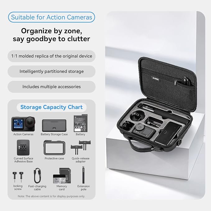 Action Camera Accessories Adventure Kit, Includes Helmet Mount, Chest Strap - Image 2