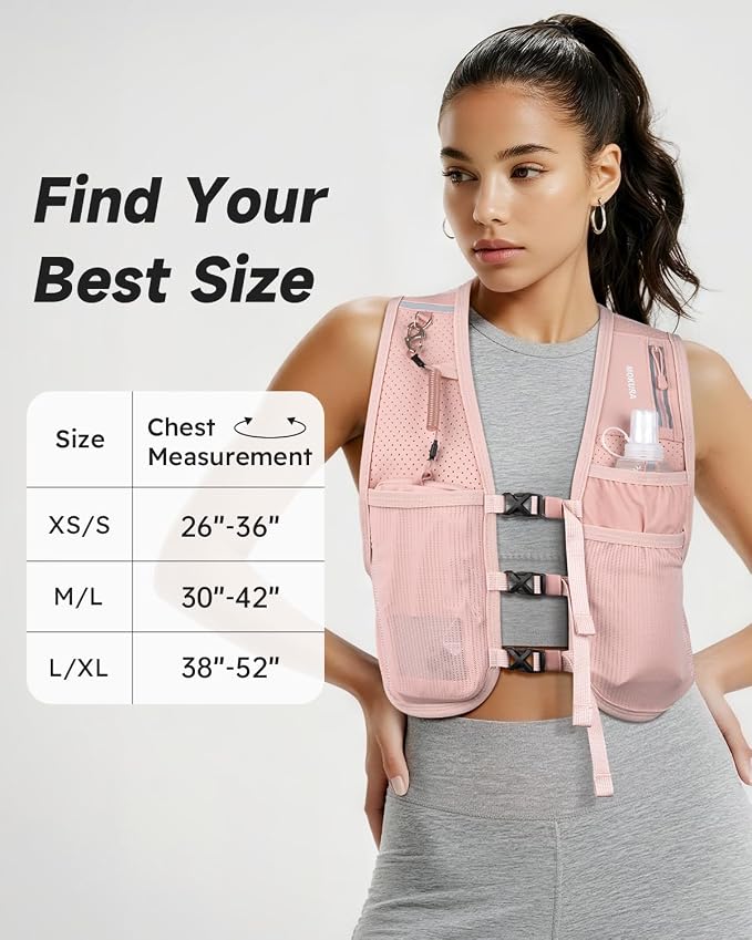 MOKURA Running Vest for Women Men, Lightweight Hydration Vest - Image 4