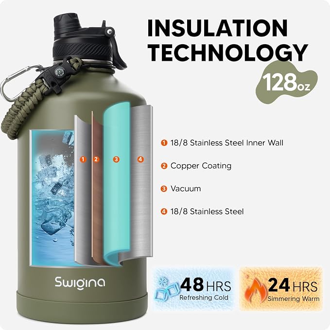 Swigina Gallon Insulated Water Bottle - Image 3