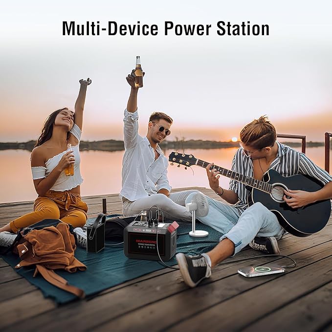 Portable Power Station 300W MARBERO 237Wh Camping Solar Generator Backup - Image 4
