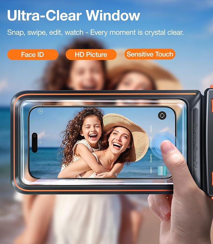 TORRAS IPX8 Waterproof Phone Pouch Floating, Underwater Screen Touchable - Image 5