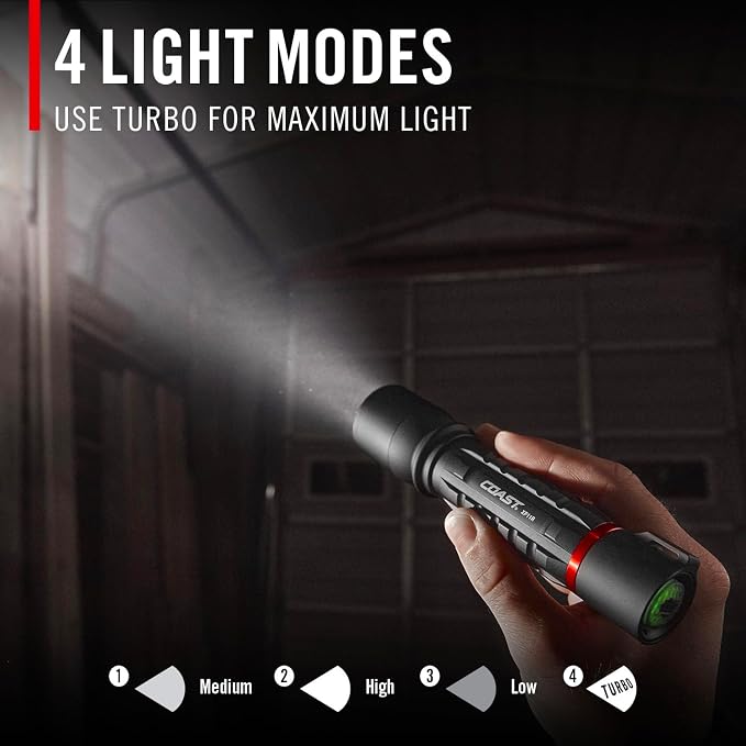 Coast XP11R 2600 Lumen USB-C Rechargeable LED Flashlight - Image 3