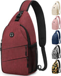 Pritent Crossbody Bags for Women Men Trendy Sling Bag Backpack Casual Chest Bag by Pritent