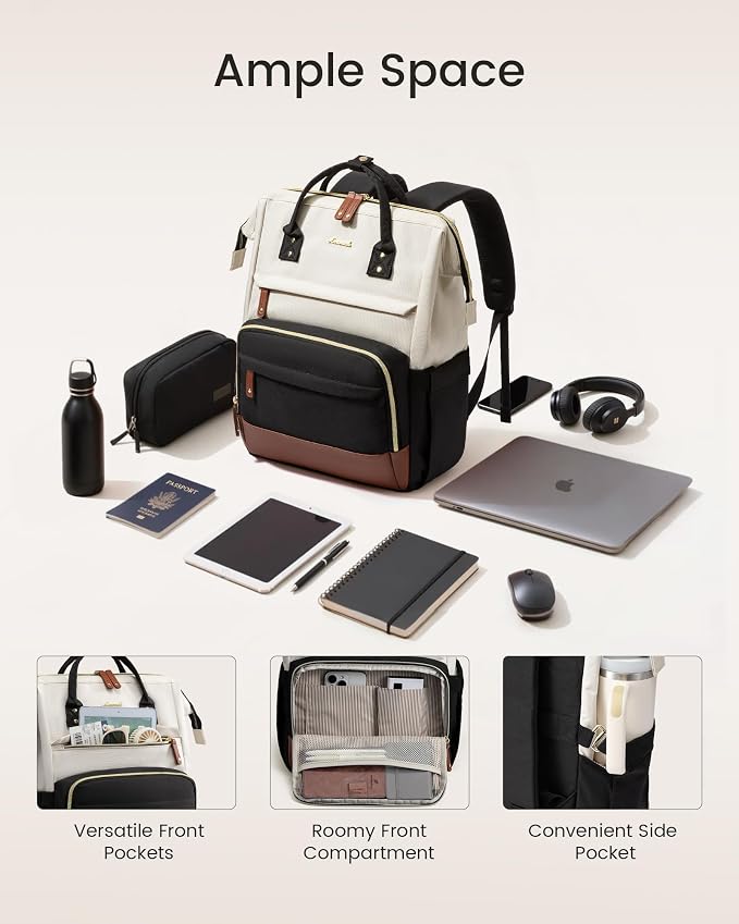 LOVEVOOK Laptop Backpack for Women, 15.6 Inch Work Business Backpacks Purse - Image 5