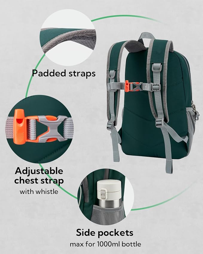 WATERFLY 12L Small Hiking Backpack: Day Pack Lightweight Travel Bag Camping - Image 4
