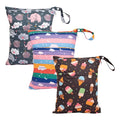 babygoal Wet Dry Bags 3 Pack for Baby Cloth Diapers, Washable Travel Bags by babygoal
