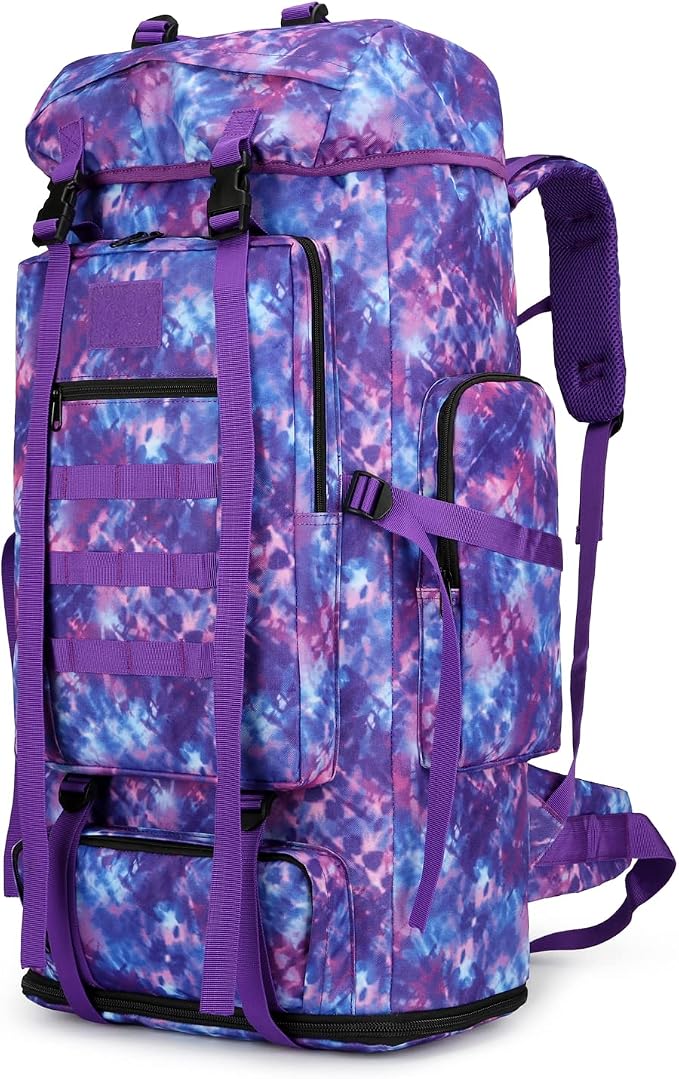 Hiking Backpack for Men 70L/100L Camping Backpack Military Rucksack Molle 3 by W+WINTMING