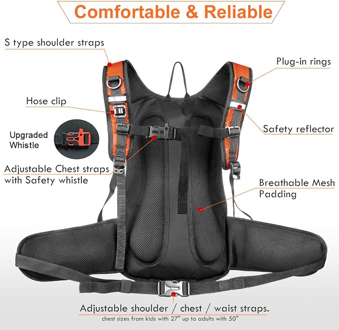 Mothybot Hydration Pack, Insulated Hydration Backpack - Image 4