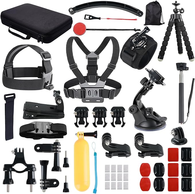 Action Camera Accessory for GoPro Hero 12/11/10/9/8/7/6/5 DJI Osmo Action 5 by LANREUCETSDirect