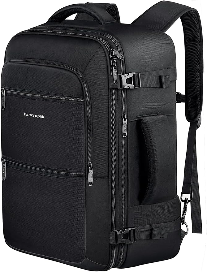 Vancropak 35L Carry on Bags for Airplanes, Luggage Backpack for Travel by Vancropak