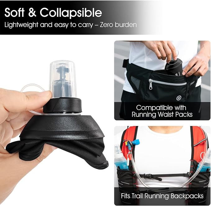 GYGYL Soft Flask, TPU Collapsible Soft Water Bottle - Image 4