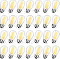 GvvooHome 28 Pack S14 Bulbs for Outdoor String Lights, Shatterproof LED by GvvooHome