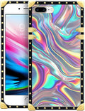 Compatible with iPhone 8 Plus 7 Plus Case, Holographic Abstract Iridescent by Unknown