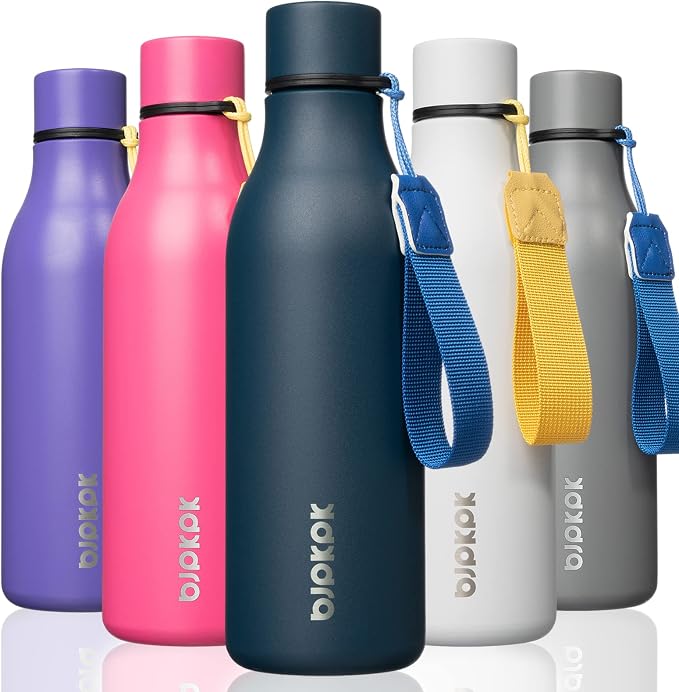 BJPKPK Insulated Water Bottles, 18 oz Stainless Steel Metal Water Bottle by BJPKPK