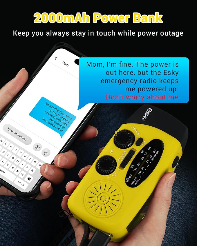Esky Emergency Hand Crank Radio - Image 4