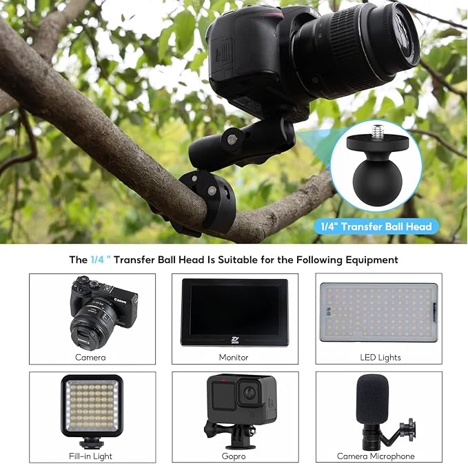 Reflex Camera 23 in 1 Motorcycle Action Camera Accessories Kit Compatible - Image 6