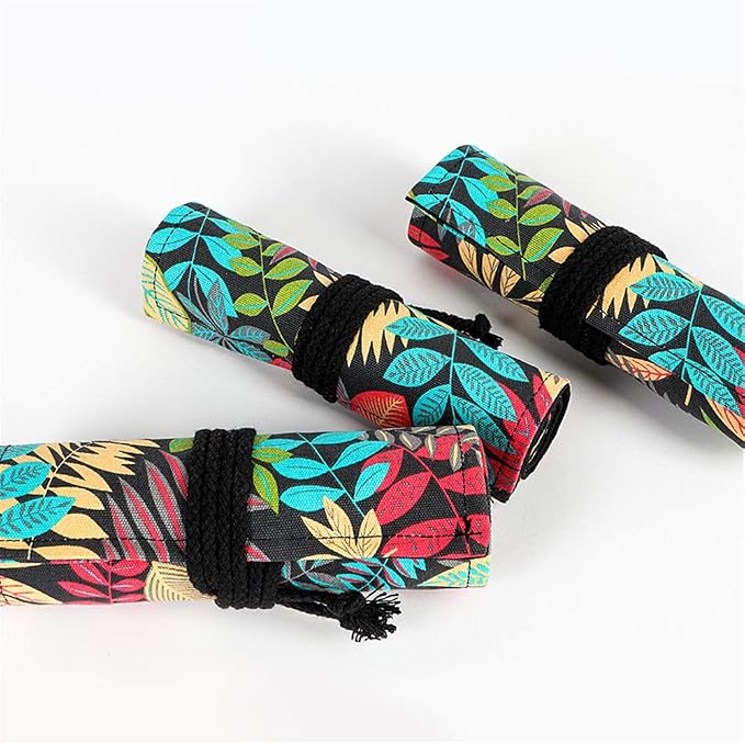 Funny live 24/36/48/72 Slots Colored Pencil Wrap Roll up Pen Holder Case - Image 5